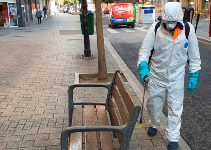 Desinfección en el municipio de Iruña de Oca