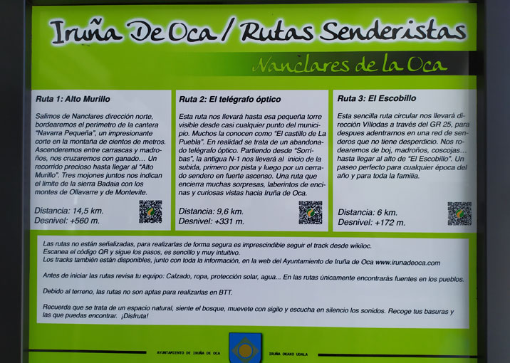 Códigos QR para seguir las rutas senderistas por Badaia