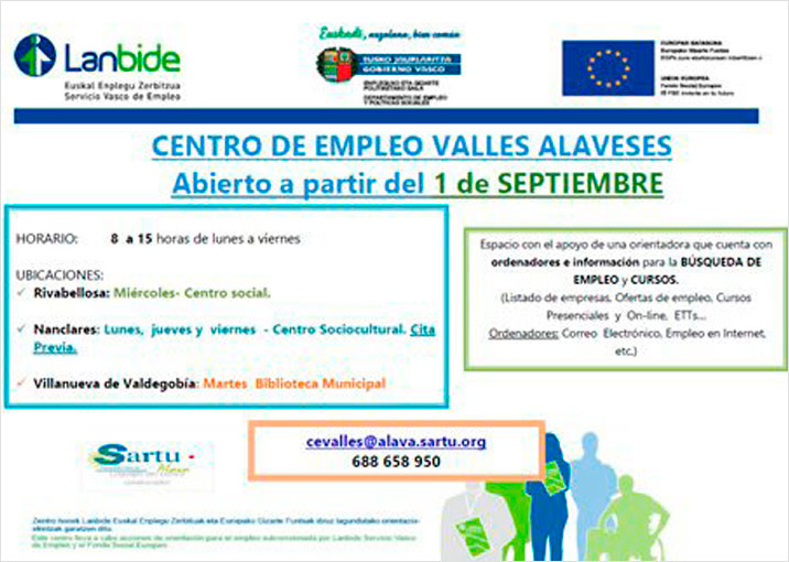 Centro de empleo de Valles alaveses